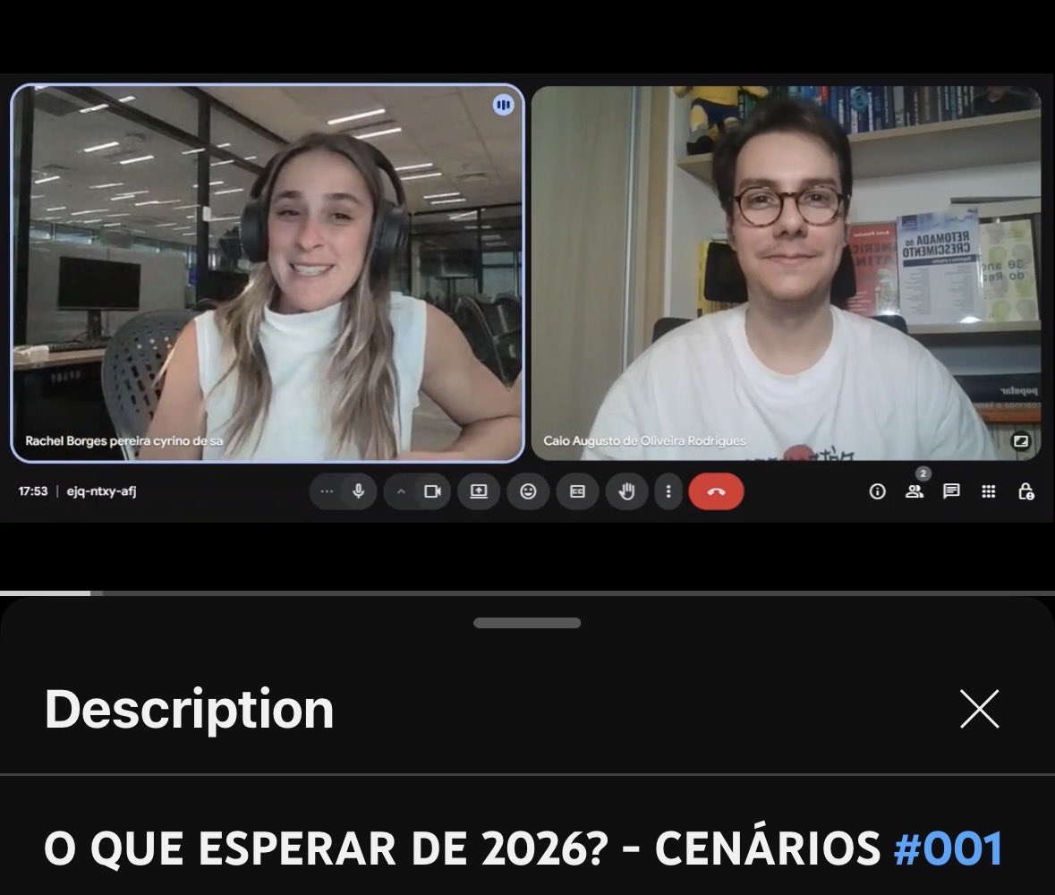 Eis aqui o quarto novo formato de conteúdos do Terraço Econômico! Sabe aquele podcast clássico? Agora mais dinâmico e direto! Assista agora o primogênito do Cenários, que acabou de sair do forno!😉👇
youtu.be/BsZl2KZn7E8?si…
(E se você preferir ouvir, dá uma olhada no Spotify!)