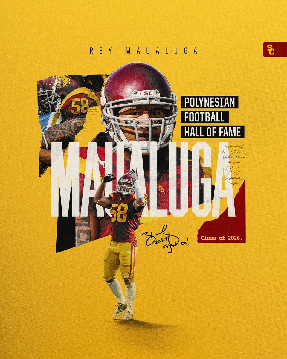 uscfb's tweet image. Congratulations to @maualuga58 on being named to the Polynesian Football Hall of Fame 👏‼️