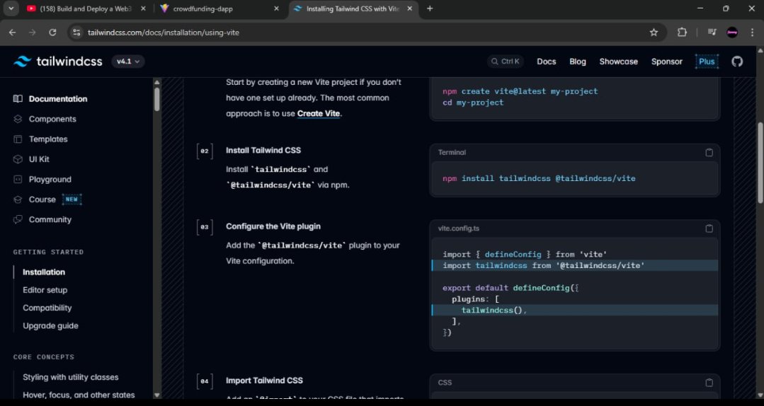 Keot_jem's tweet image. Day 77 of my Blockchain Development Journey 

Today, I successfully set up Tailwind CSS in my Vite + React app using the Tailwind Vite plugin method, and I was guided step-by-step through the official documentation. 

I realized how much good documentation makes work faster 👇