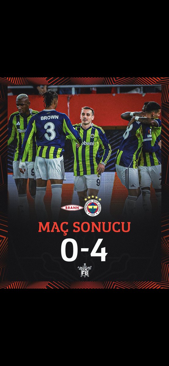 💥Kazandık fakat bazı şeyler artık göze batıyor!!!

❗️En nesry , symanzki , oğuz aydın 
Brown acilen gonderilmeli!!!

Brann-Fenerbahçe #BRAvFB #Brann #talisca #fenerinmacivar #FenerinMaçıVar #Fenerbahçe #keremaktuerkoğlu #İsmail  #hattrick #ennesyri