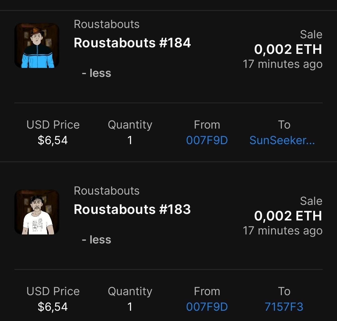 IURIIdev's tweet photo. POV:
-Mom, I won some FREE NFTs and sold it for $6 π€£β οΈ
#Roustabouts powered by @tearsofnormies
π¨ @CJ_Degen legend! https://t.co/b5TaWge4k5
