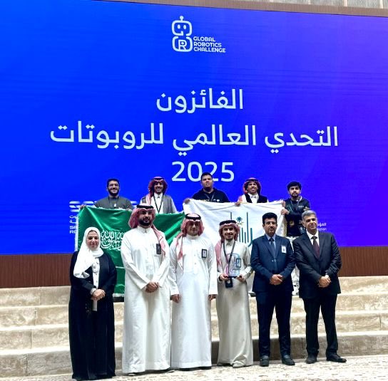يقينًا بفخرٍ يتجدد، نبارك لفريقنا بقيادة سعادة د. محمد ذالنون تحقيق جائزة Best Code Award في تحدي #GRC العالمي لتميزهم وإبداعهم في تصميم الأنظمة البرمجية للروبوت.

نقطة مضيئة في مسيرة طلابنا:
يزيد الجويبري
فهد شاووش
جاسر العقاد
عمار مرعي

#كلية_الهندسة_والحاسبات_بالليث