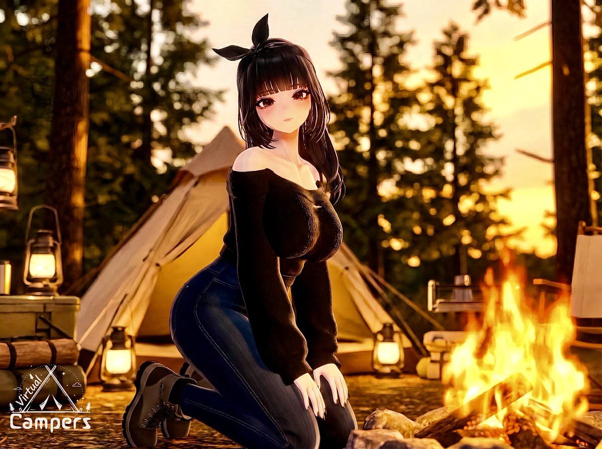 焚き火のゆらぎに、今日の疲れがそっと溶けていく時間。 こんな夕暮れ