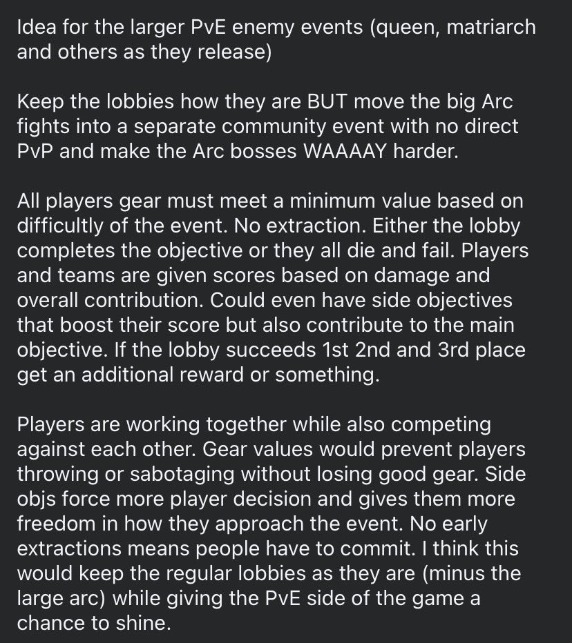 Had an idea for Arc Raiders.