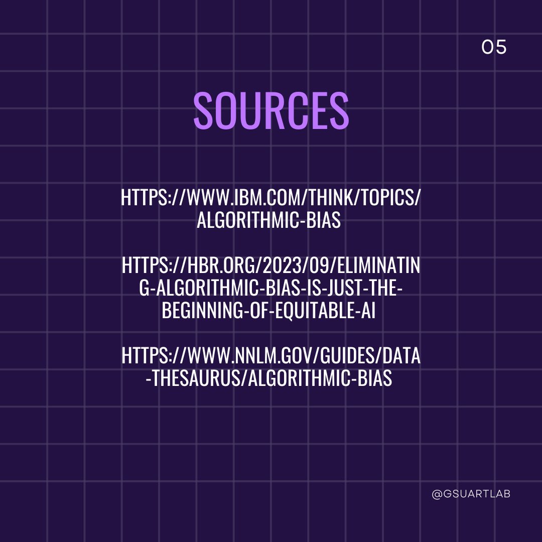 GSUARTLab's tweet image. When algorithms learn from biased data, they repeat it. Awareness is the first step to fixing it. #ai #algorithms #data #mentalhealth #tech