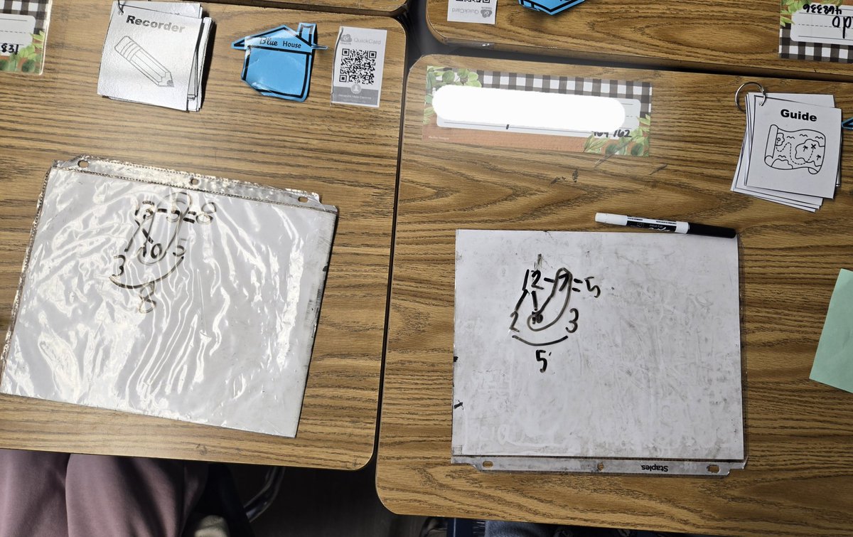 kimperclefarias's tweet photo. Using one of my favorite #studentdiscourse strategies...Guide and Record where one student guides the other to record the work in detail then they share @GreatMindsEd #BluebonnetMath #RISDmath @nherisd https://t.co/LJ78VQ3o32