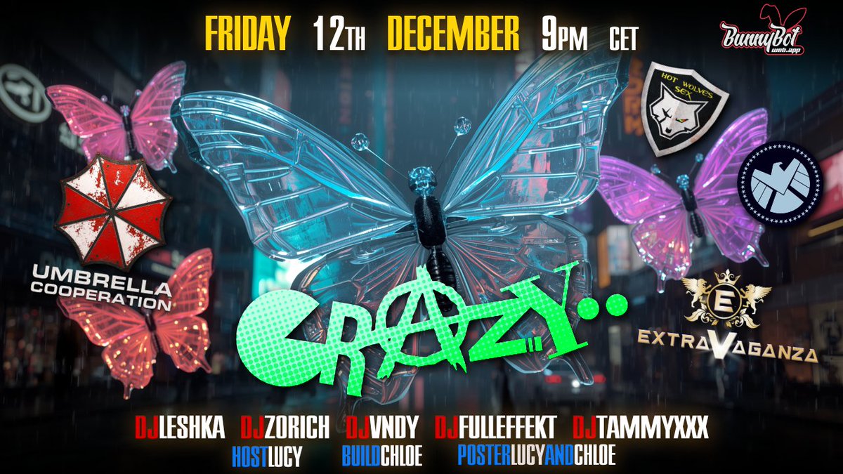 3dxUmbrellaCoop's tweet photo. ℂ𝓡Ⓐ乙𝕪 ︀︀ by ︀︀UMBRELLA™︀︀

Leave the ordinary behind - ℂ𝓡Ⓐ乙𝕪 is where the extraordinary begins

Friday 12 th Dezember - 9 PM

@3dxUmbrellaCoop︀︀

#Crazy @SHIELD_3dx #TECHNO #HotWolvensSex @3dxchat #Bass #EROTIC #SEX https://t.co/ZarR4DV6PQ