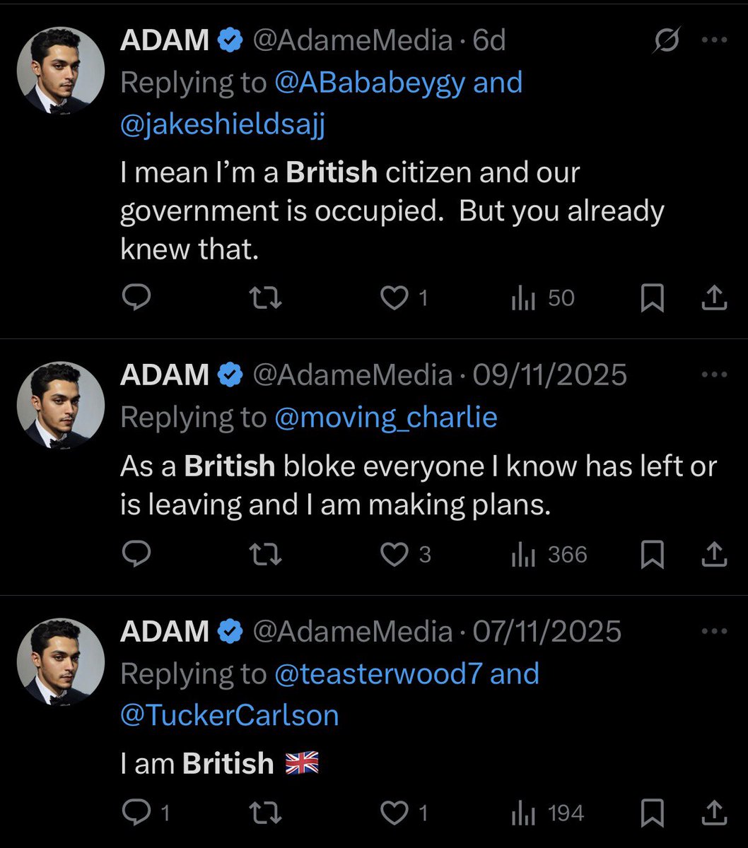 AdameMedia's tweet image. I’ve never “claimed” that. I’ve been speaking on spaces for years as a proud Brit with a British accent. 

You’re one of the biggest and most pathetic liars on the internet. 

You’re caught in lie almost daily. Like the one you just spewed, rat.