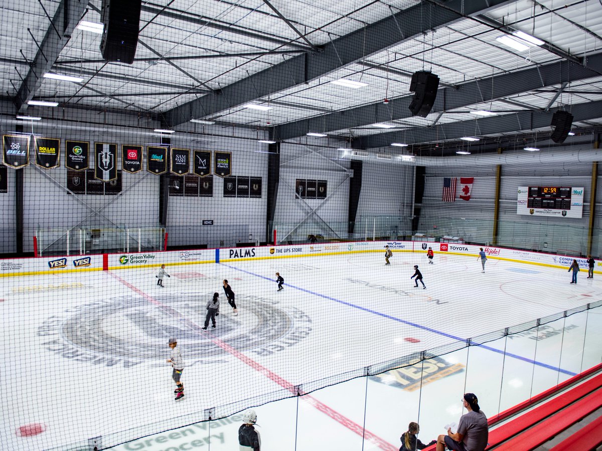 Did you know the Water Street District has an ice skating rink? In addition to hosting the practice facility for the Henderson Silver Knights, America First Center also has open skating, meeting spaces and special events throughout the year. 

Learn more: bit.ly/412rRV0