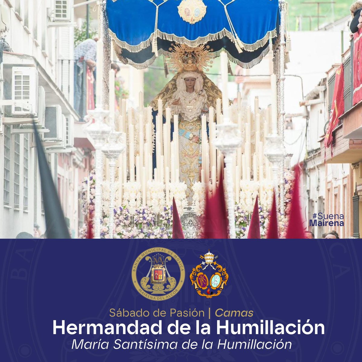 BandaMairena's tweet photo. 🔴 𝗡𝗢𝗧𝗜𝗖𝗜𝗔: La Banda Municipal de Música de Mairena del Alcor firma con @hdadhumillacion para acompañar a María Santísima de la Humillación el próximo 𝗦𝗮́𝗯𝗮𝗱𝗼 𝗱𝗲 𝗣𝗮𝘀𝗶𝗼́𝗻

📰 https://t.co/9gGHOE4qHF

📲 #𝗦𝘂𝗲𝗻𝗮𝗠𝗮𝗶𝗿𝗲𝗻𝗮 https://t.co/OgdsrcVAgA