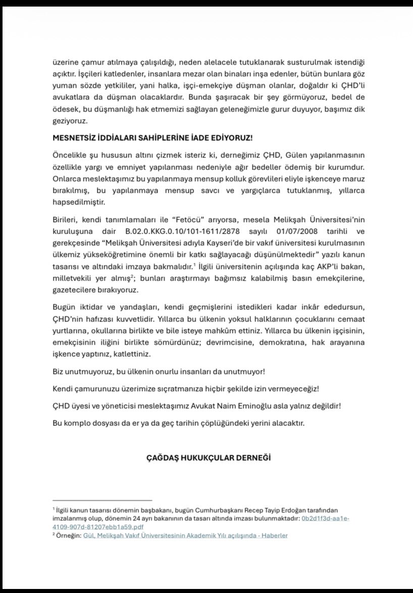 İstanbul Şubemiz yöneticisi Av. Naim Eminoğlu yalnız değildir!

Kendi çamurunuzu üzerimize sıçratmanıza izin vermeyeceğiz! 

Bu komplo dosyasını tarihin çöplüğüne gömeceğiz!
