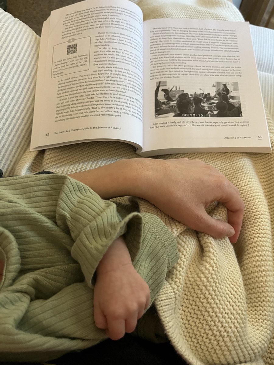 MsPoormanELA's tweet photo. Nothing better than newborn snuggles and the new book from @TeachLikeAChamp. Feeling inspired to implement practical, research-based strategies to my reading classroom after maternity leave. 🙌🏻✨

@Doug_Lemov @EricaWoolway https://t.co/04trTkuaDg