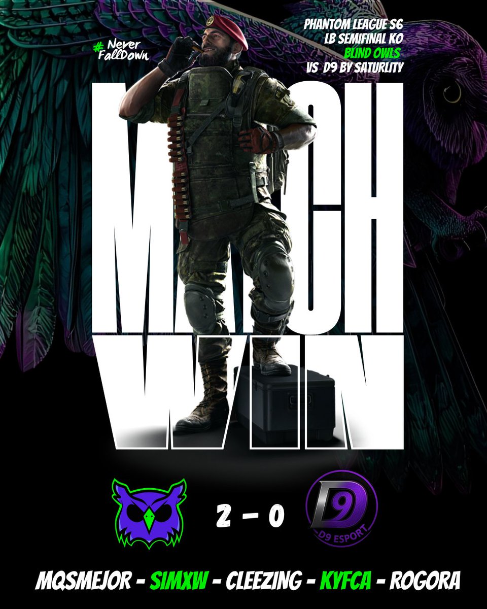 BlindOwlsGG's tweet image. One step ahead on @PHANTOM_LEAGUE. We are really close to the Loser Bracket Finals 💜

🗺 7 - 4 on Nighthaven
🗺 7 - 2 on Kafè

GGWP to @EsportSaturlity 🤝

@SissiStatePunks we are coming for the revenge 😈