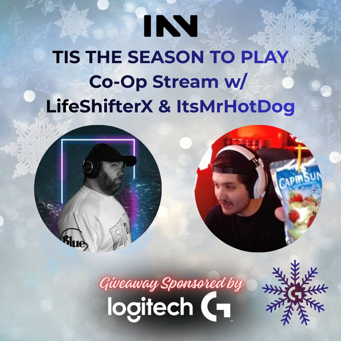 Tis the Season to play some games! Super excited to pair up with <a href="/LifeShifterX/">Tommy</a> <a href="/Imperium_News/">Imperium News</a> for a Co-Op stream TOMORROW 1pm PST / 4pm EST for some fun and games <a href="/LogitechG/">Logitech G</a> #LogitechGPartner #KeepPlaying #Sponsored