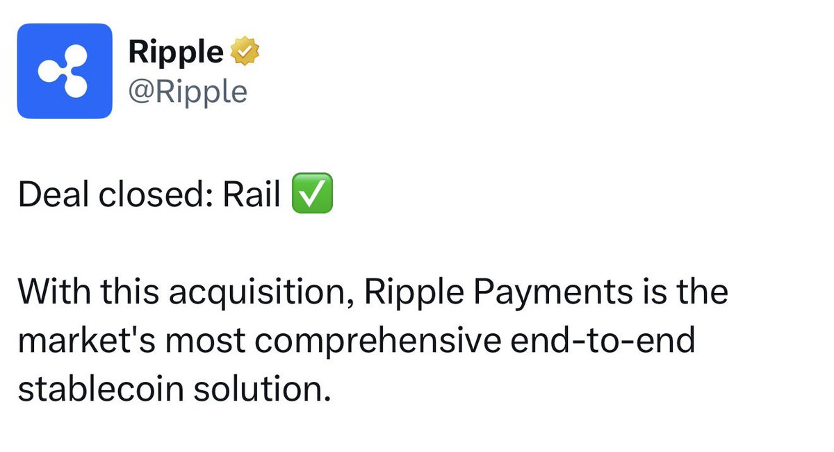 RippleXrpie's tweet image. 🚨BREAKING: @Ripple has closed the deal! 

$RLUSD 🤝 #XRP