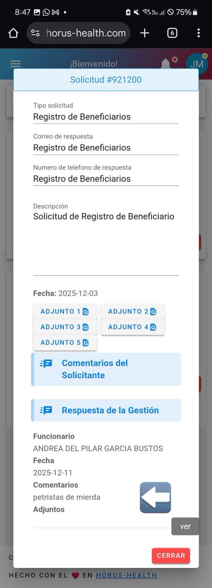 Quiero hacer la denuncia contra esta funcionaria del <a href="/FomagOficial/">Fondo del Magisterio</a>  presuntamente la señora en respuesta a una solicitud insulta al maestro que es de la ciudad de Medellín. <a href="/fecode/">fecode</a>