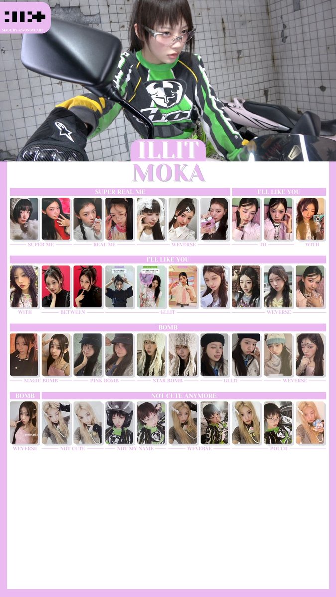 🧸[아일릿 /ILLIT] NOT CUTE ANYMORE ALBUM PHOTOCARD TEMPLATE