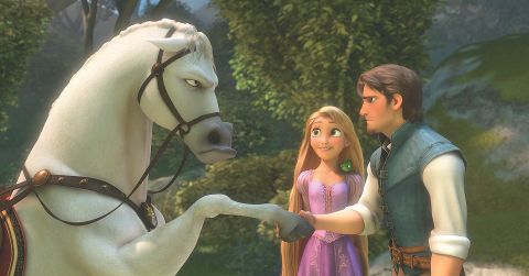 julianmiflaco's tweet photo. you know what the true horror of the tangled live action is? how on earth are they going to adapt pascal and maximus? they are both hilarious characters thanks to their caricaturistic expressions that can be made only through animation https://t.co/bSb9NnVnX6