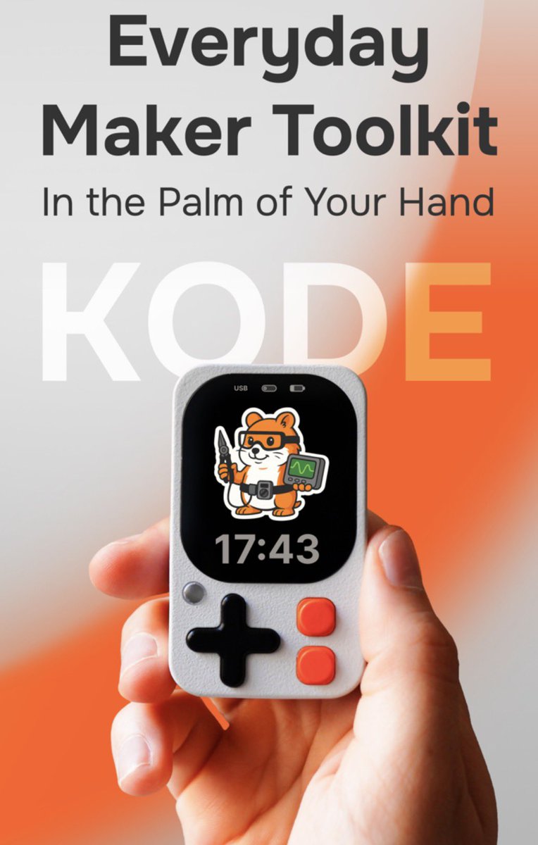 LatzerMathieu's tweet photo. KODE petit par la taille et grandes capacités. Campagne disponible sur @Kickstarter.
https://t.co/MotDbRsIhz https://t.co/QC3prnhq1D