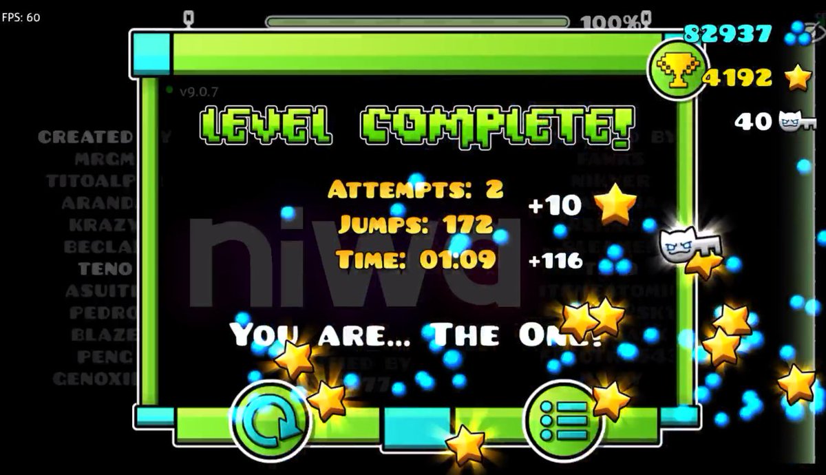 El jugador <a href="/jJerex08/">jJota08</a> se paso el extreme demon "Niwa" GGs