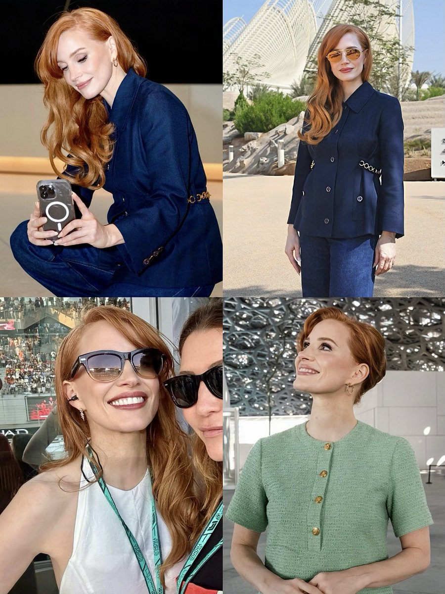chastainposts's tweet image. JESSICA CHASTAIN STUNS IN ABU DHABI😍