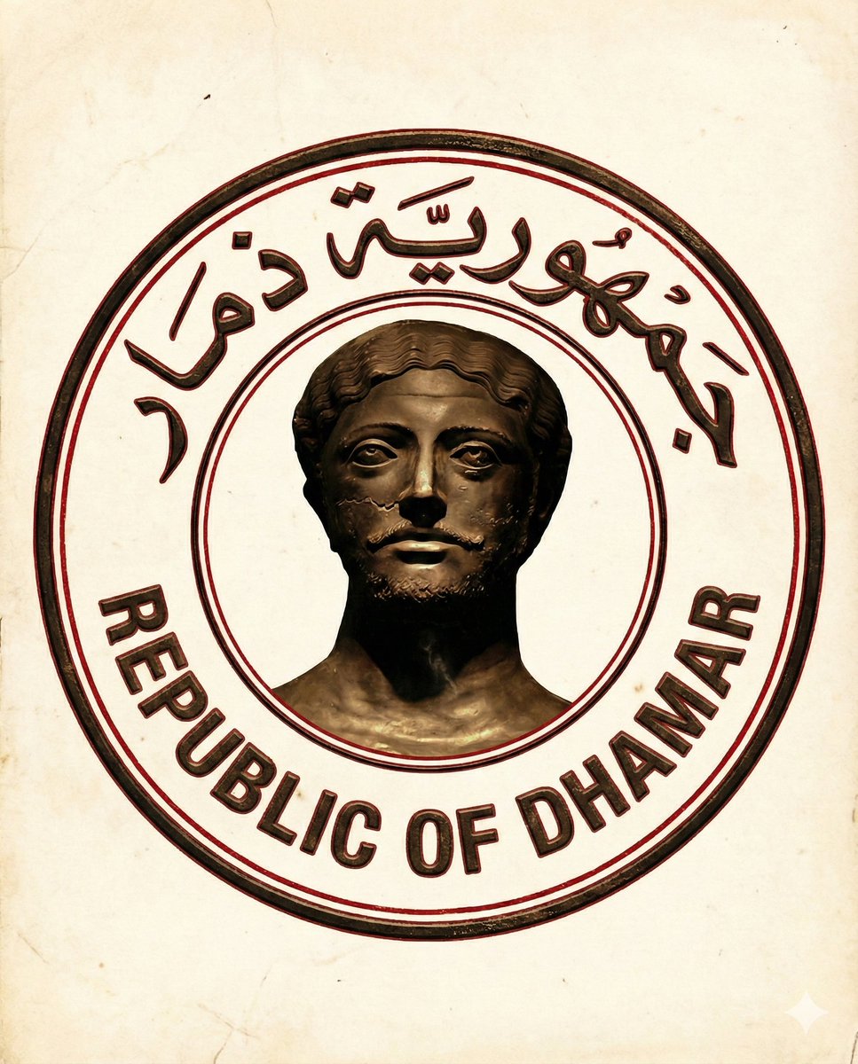 الختم الرسمي لجمهورية ذمار الشعبية
#جمهورية_ذمار
#اليمن