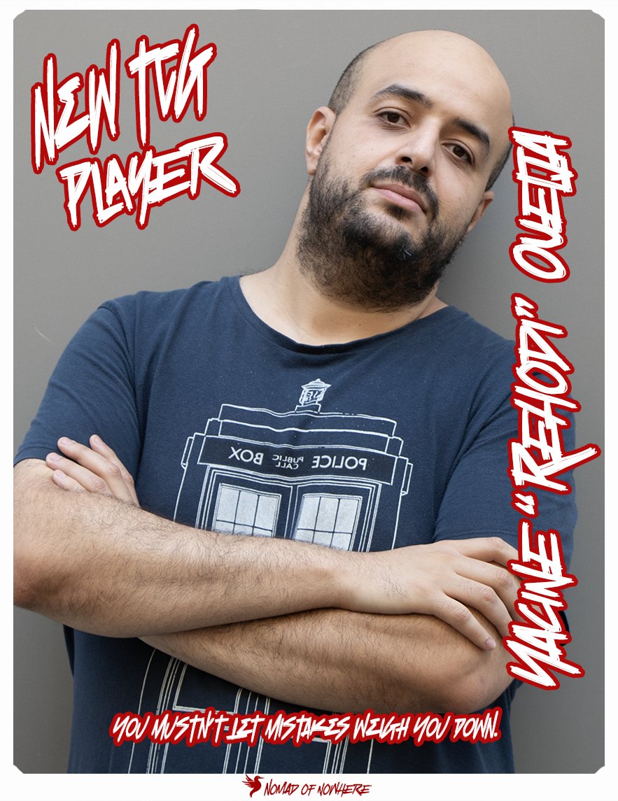 🃏 NOMAD TCG : "𝘠𝘰𝘶 𝘮𝘶𝘴𝘵𝘯’𝘵 𝘭𝘦𝘵 𝘮𝘪𝘴𝘵𝘢𝘬𝘦𝘴 𝘸𝘦𝘪𝘨𝘩 𝘺𝘰𝘶 𝘥𝘰𝘸𝘯" 

Et un joueur de plus : <a href="/Rehodi/">NMD | Rehodi</a> vient nous représenter sur plusieurs TCG.
On pourra le retrouver à l’œuvre dès ce week-end pour le LCQ sur <a href="/GUNDAM_GCG_ENG/">GUNDAM CARD GAME English Version</a>.

#NomadOfNowhere