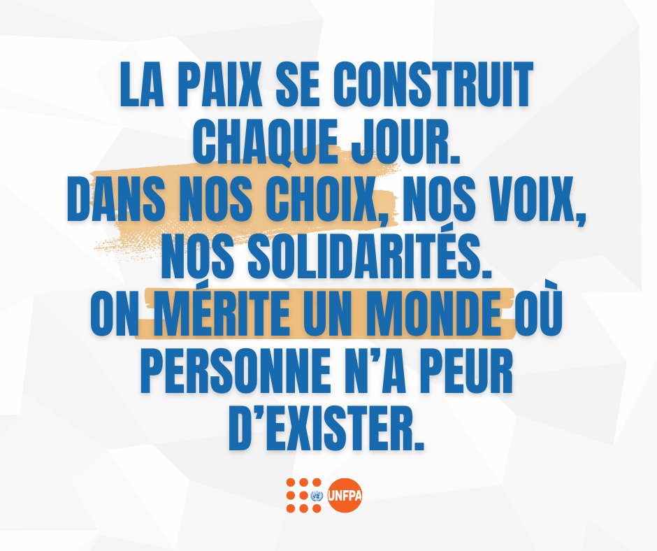 La paix est un ensemble d'actions concertées et coordonnées pour une co construction durable.
Elle se bâtit dans chaque geste, chaque parole, chaque solidarité que nous choisissons d’offrir au monde. ✊🏾✨