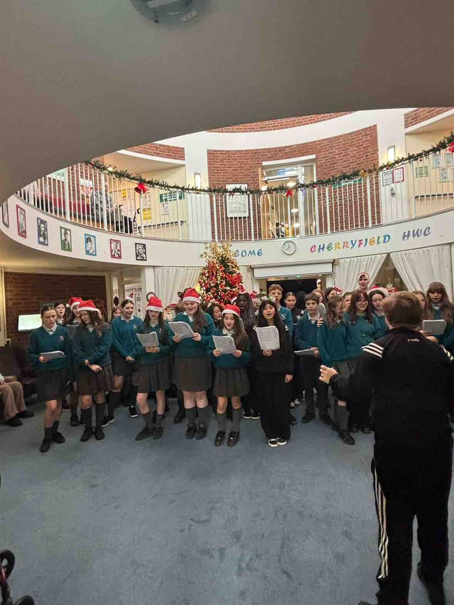 HartstownCS's tweet photo. Our School Choir visited Cherryfield nursing home and the CRC Hartstown for some festive carol singing. https://t.co/0dodzx8mmr