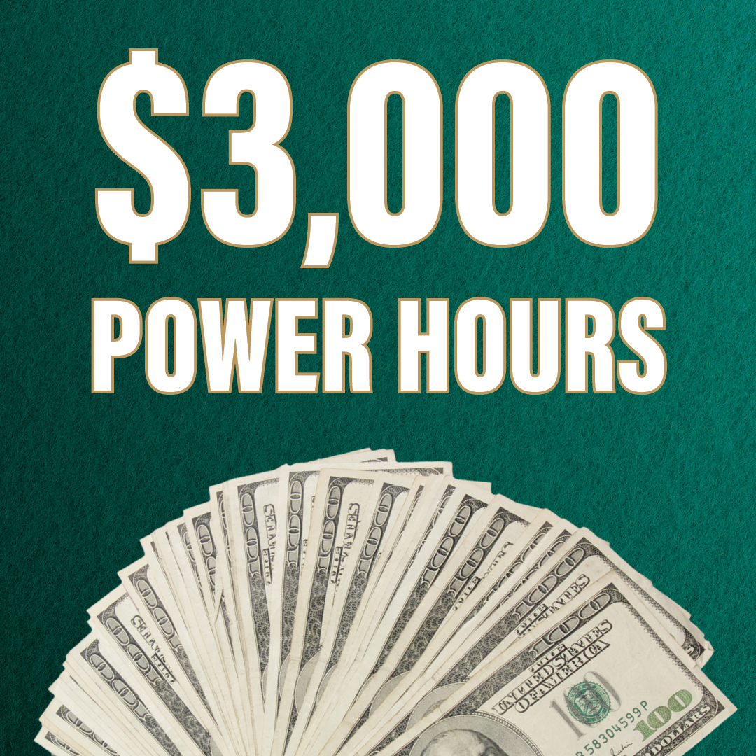 Mark your calendar for next Saturday, December 20th and join us for $3,000 power hours at #DOrangeCityPoker! The excitement starts at 11am with your chance to bag $1,000 every 20 minutes💰🃏

Don't miss out: bit.ly/48SBTMg