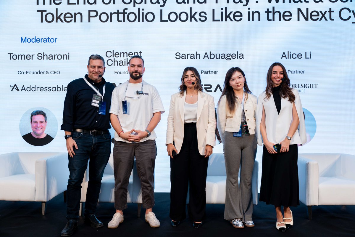 At HSC Asset Management hosted by <a href="/mpost_io/">Mpost Media Group</a>, <a href="/AlessiaBaumgar/">Alessia</a>, VP of Ecosystems at DWF Labs, spoke during the panel “The End of Spray-and-Pray? What a Serious Token Portfolio Looks Like in the Next Cycle.”

Here's what she covered 👇

1️⃣ Two investment paths are prominent in the