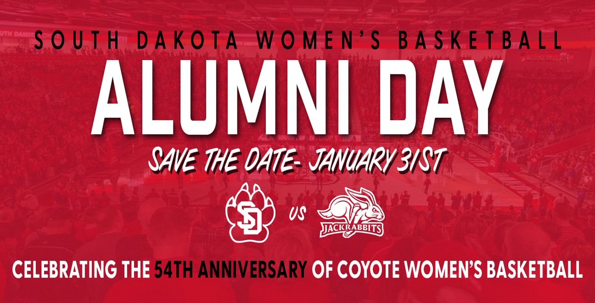 SDCoyotesWBB's tweet image. Mark your calendars ✍️

We’re welcoming Coyote WBB alumni back to Vermillion for a full day with the Yotes, capped off with a showdown vs. SDSU!

RSVP: bit.ly/3Kuf3m1

#GoYotes