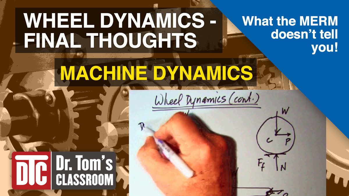 Wheel Dynamics III - Final Thoughts
I present some final thoughts on Wheel Dynamics, when the Drive Wheel is connected by a solid frame. – Dr. Tom
Check it out: youtu.be/M0dYo2xPzyI

#DrTomsClassroom #EngineeringVideos #WheelDynamics