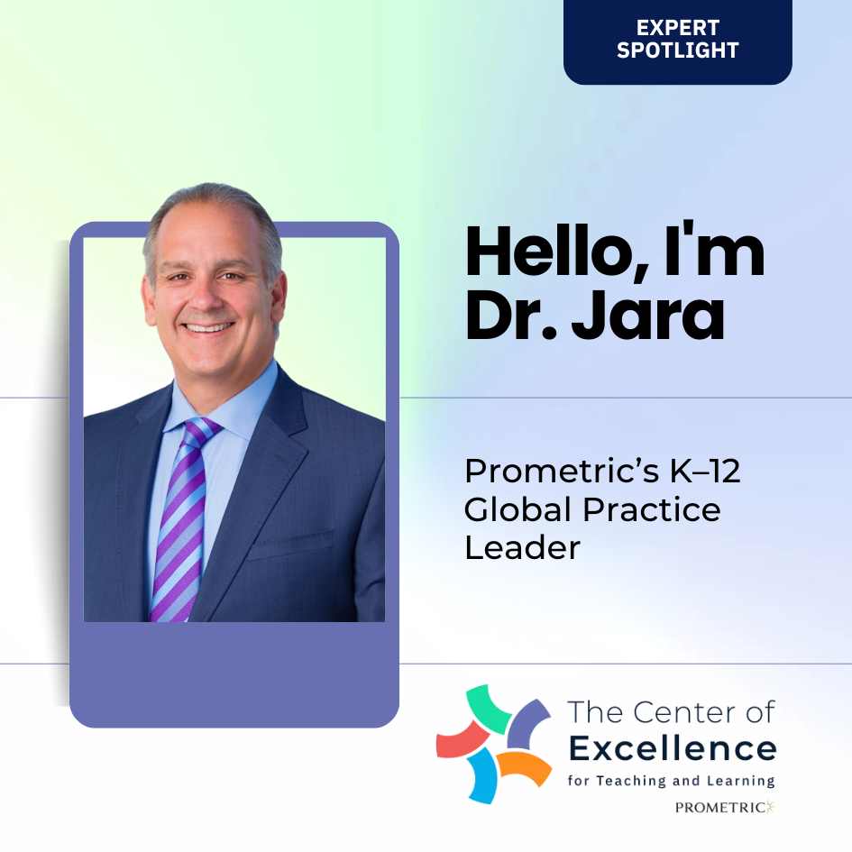 PrometricK12's tweet image. Meet Dr. Jesús Jara, Prometric’s K–12 Global Practice Leader. His district leadership experience shapes the Center’s frameworks and tools.

Learn more: brnw.ch/21wYhtl

#K12Leadership #DistrictLeaders #Prometric
