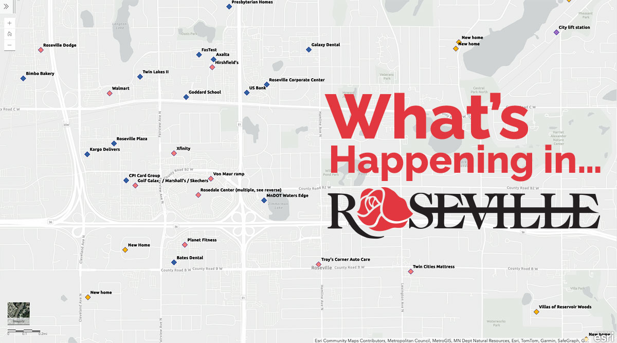 Have you seen our development activity report? See what’s happening around town with this interactive, color-coded map. growroseville.com/business/devel…