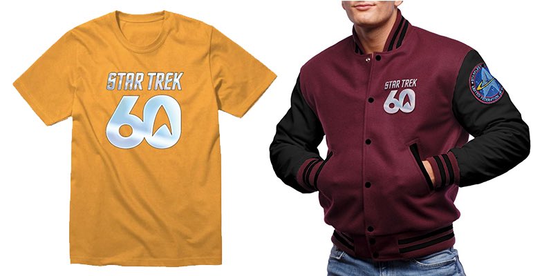 Celebrate 6 decades of boldly going with our final design, the Star Trek 60th Anniversary Varsity Jacket and Logo Shirts. Preorders open for a short time: herowithinstore.com/products/60th-… #StarTrek