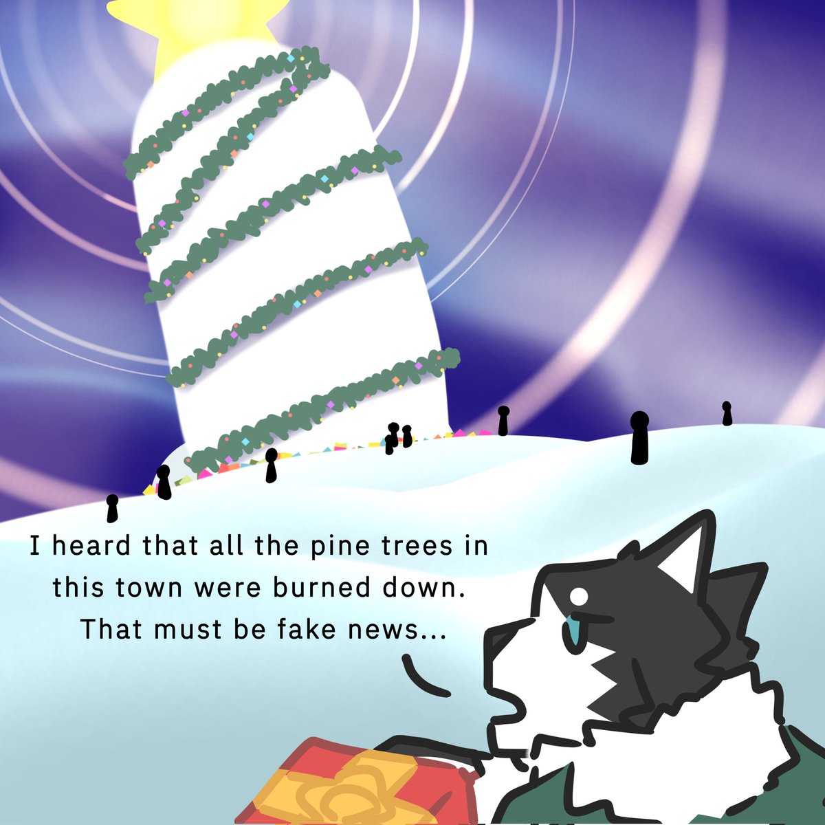 Torch_Draker's tweet image. It just needs to be scaled up until it can be used as a replacement for a pine tree-