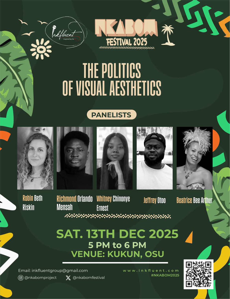 Glad to be a panelist alongside other great creative minds for this years Nkabom festival.