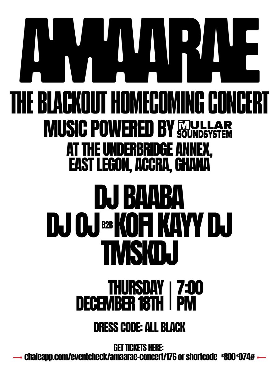 Outside with Amaarae next Thursday for her homecoming show, Music powered by IMULLAR SOUNDSYSTEM. Apply the code IMSS@AMAARAE to ticket link in bio for a community discount.