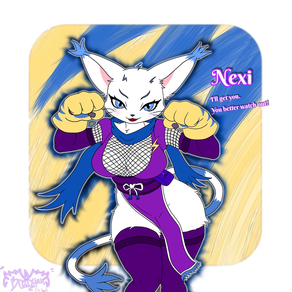 Braixian's tweet photo. Nexi (Gatomon OC)😼⚡

She's quite the master of... Ninja stuffs :3 (she wrote that not me x3c) Quite the mischievous and sneaky one🤭 https://t.co/pFXDq7fXR3