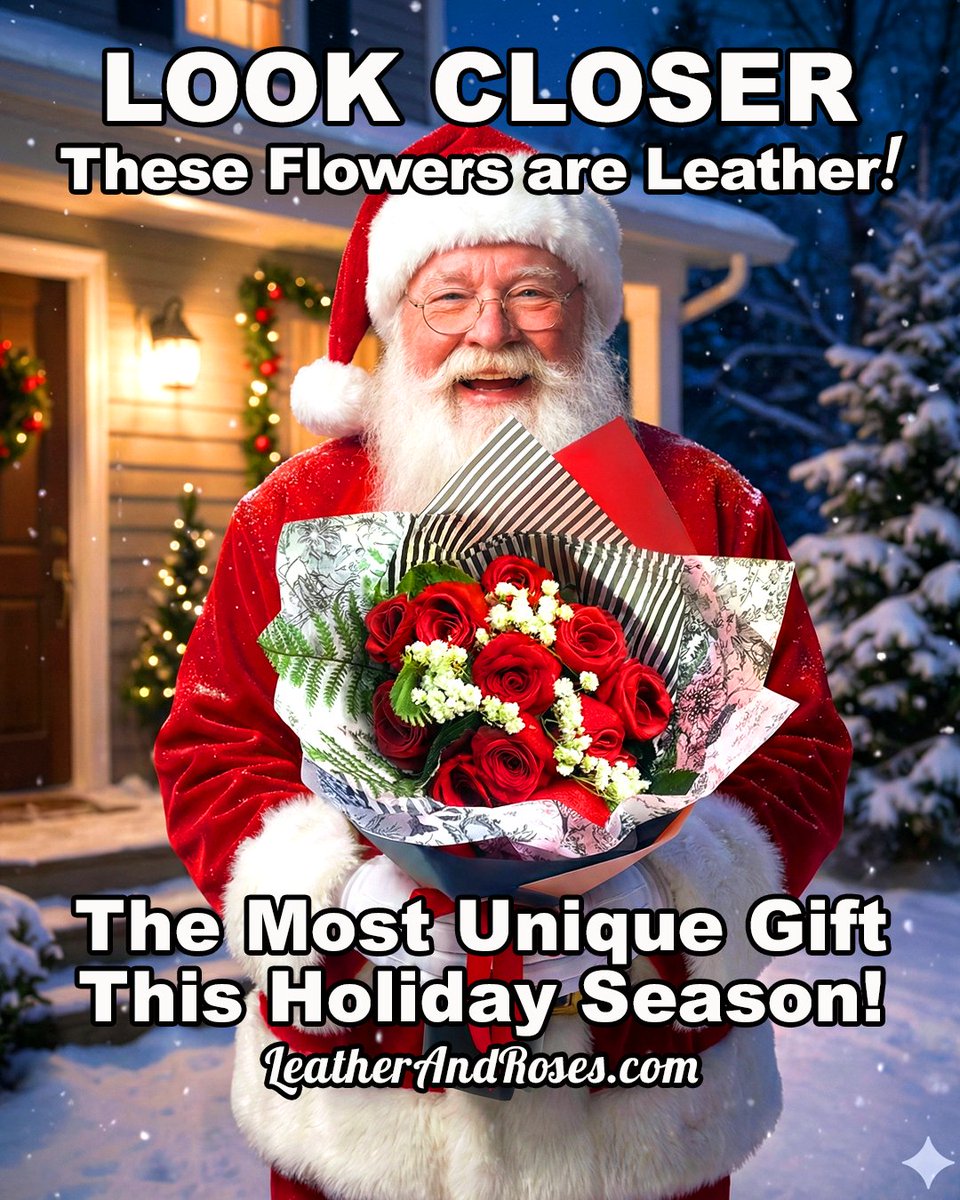 bestleatherrose's tweet photo. Fresh flowers fade in a week.
But she'll remember you FOREVER when you give her Leather &amp; Roses 🌹

Make a statement this Christmas with a gift that stands the test of time.
https://t.co/7r6FsOYoOI

#giftsforher #luxurygiftguide #romanticgifts #lastminutegifts https://t.co/UmlKlXPvcI