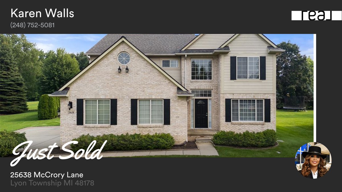 🛌 4 🛀 3 🚘 2
📍 25638 McCrory Lane, Lyon Township, MI, 48178

My latest sale on RateMyAgent.
Licensed Realtor 6501269021
rma.reviews/9894xep3icly

...
#ratemyagent #realestate