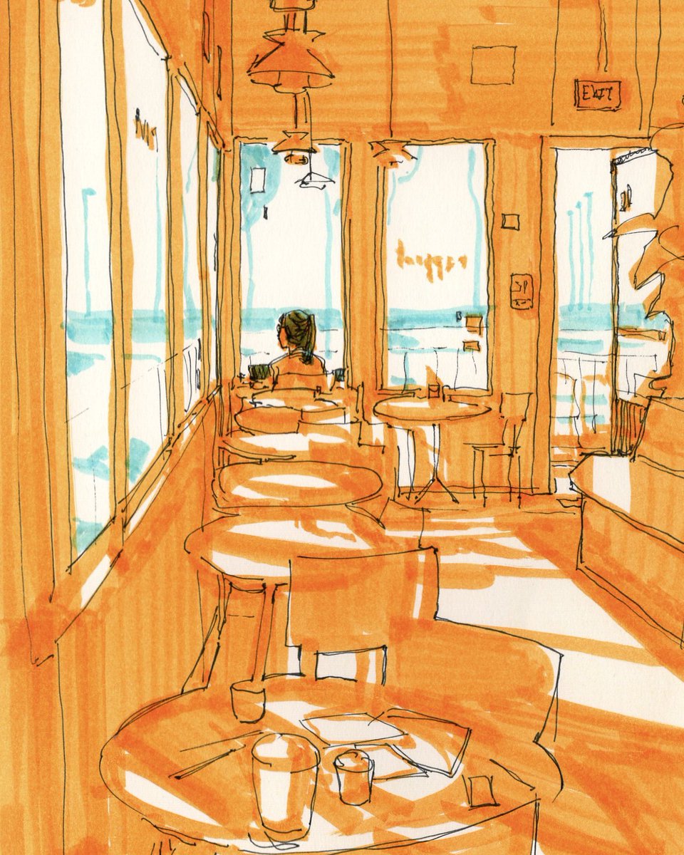 cafe by the sea

sketchbook scan