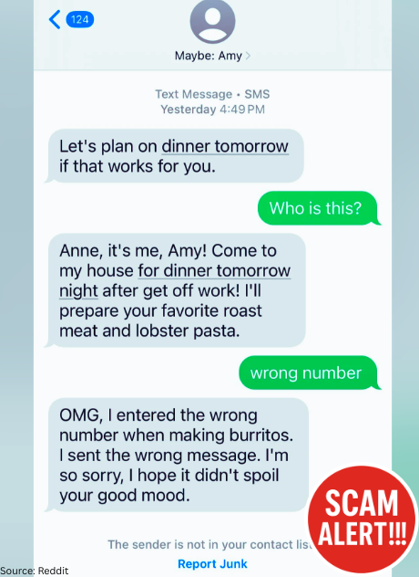 scamadviser's tweet photo. Wrong Number Scam!
These texts are everywhere, and replying (even politely) just confirms your number is active. Inviting more spam and a fake “friendly chat” that turns into a scam.
Don’t reply. Don’t engage. Report it.
#WrongNumberScam #ScamAdviser #TextScam #SMS #PhoneScams https://t.co/Wd452Pkx1L