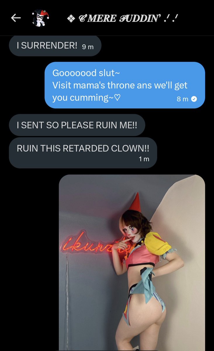 ThesJess's tweet photo. Had a good battle with @SPEDCLUSSY ~
Too bad in the end what she is was her very own demise~

Now she will worship mommy's body while I count the money she $ent me 🤣💋 https://t.co/kKBJUxRbXH