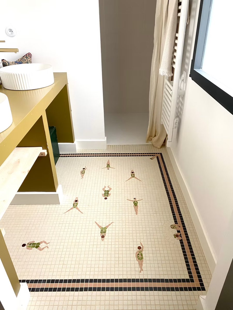 toxel's tweet image. Swimmers Bathroom Floor Tiles: toxel.com/inspiration/20…