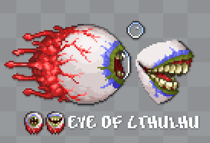 #Terraria boss resprites #pixelart #ドット絵