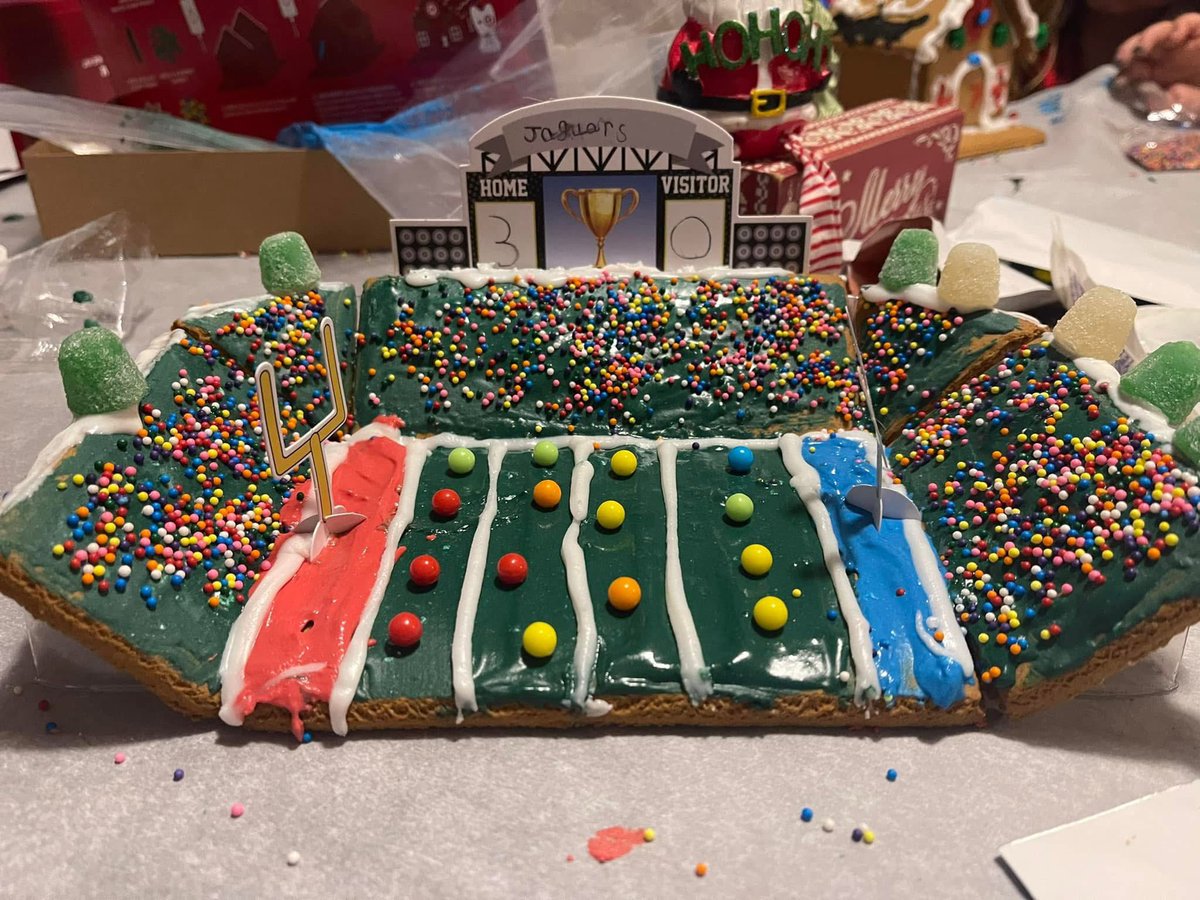 What ya think of my sons “ginger bread stadium” <a href="/Jaguars/">Jacksonville Jaguars</a>