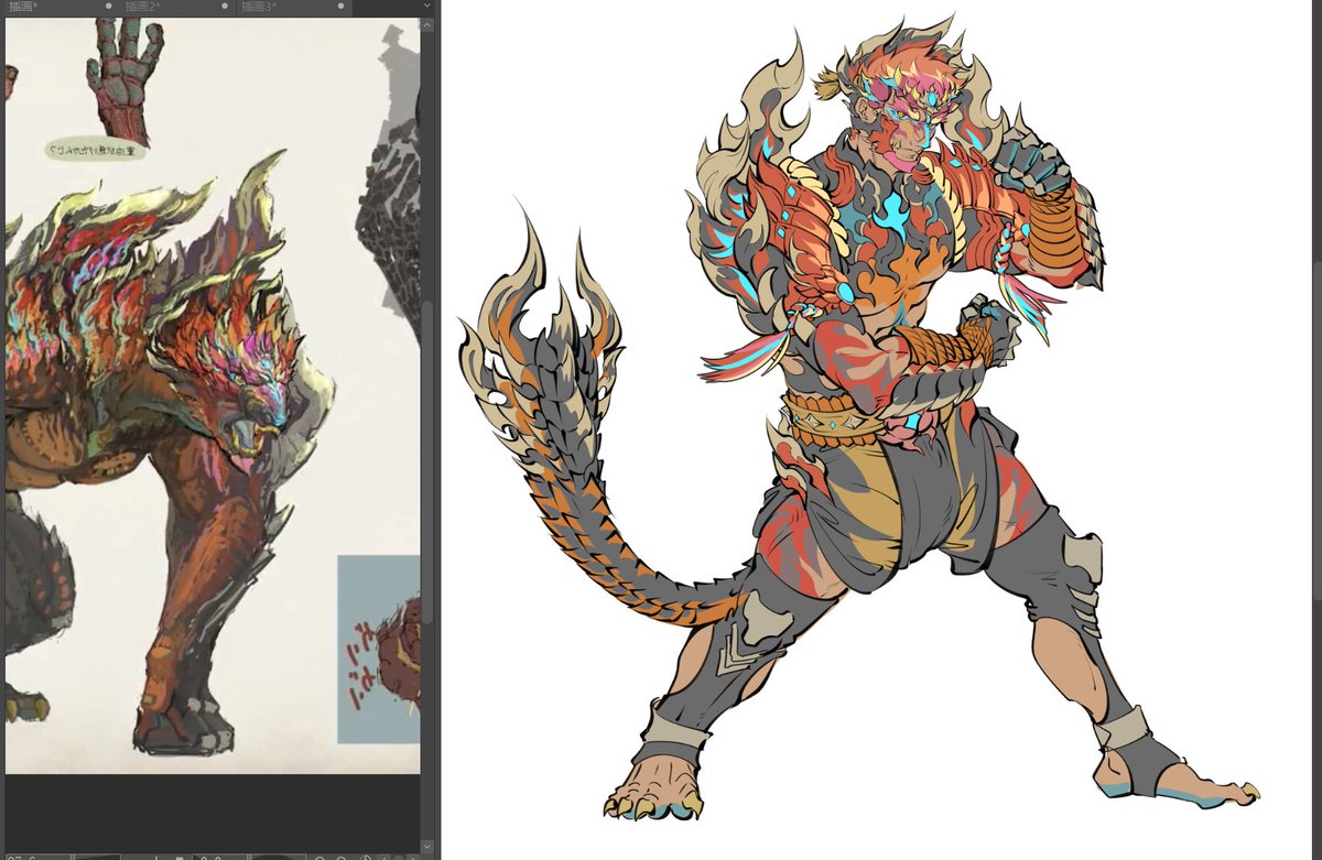 fukuzawa2002's tweet image. 我第一次分色块分的那么痛苦