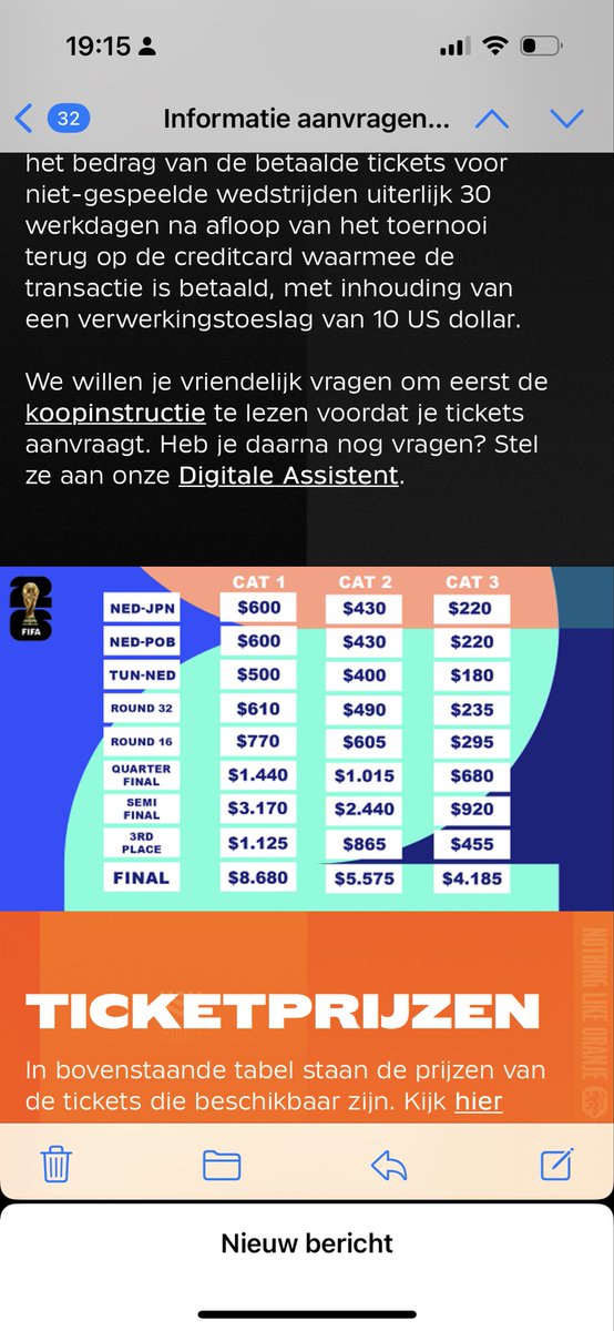 basdewitmode's tweet image. Het is toch duidelijk dat de @FIFAWorldCup het spoor volledig kwijt is en geen “normale” supporters in het stadion wil. Goedkoopste finale kaarten $4100!! 
@KNVB @OnsOranje ik sla dit toernooi even over. Op naar @UEFAEURO #28